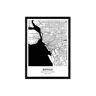Nacnic Póster con mapa de Buffalo USA (A4)