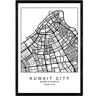 Nacnic Póster Mapa Kuwait city (A4)