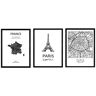 Nacnic Pack de Póster Países e Monumentos (A4)