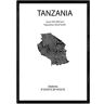 Nacnic Póster de Tanzania (A4)