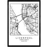 Nacnic Póster Mapa Liverpool (A4)