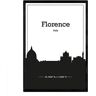 Nacnic Póster con mapa de Florence Italia (A3)