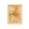 Nacnic Cartazes Geográficos De Em Estilo Vintage Nova Geografia Universal Ilustrações De Antigos Mapamundis Em Tons De Sépia A3 Com Quadro Preto