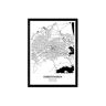 Nacnic Póster con mapa de Christichurch Nueva Zelanda (A4)