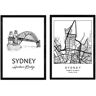 Nacnic Pack de Póster Sydney (A4)