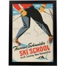 Nacnic Póster Vintage Sky Hannes Shneider School em Conway.