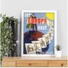 Nacnic Póster Vintage da Europa. Visite a Europa.