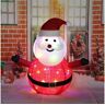 Elkuaie Personagens de Luz de Natal Decoração de Natal Leve Papai Noel Boneco de Neve Personagem de Pinguim com Led