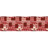 Dmora Tapete Nórdico Eufemia (Vermelho - 180x52 cm)