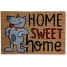 Koko Doormats Tapete de Entrada Dog Home Sweet Home (Castanho - 60 x 40 x 1.50 cm - Fibra de Coco e Base de PVC)