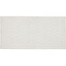 Beliani Tapete de lã tricotada Erzin de Lã Branco 80x150