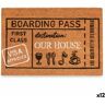 Gift Decor Tapete Boarding Pass Natural 60x1x40 cm 12 Unidades