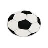 Dywany Luszczow Tapete Silver Circulo Piłka Futebol Preto - Branco (circulo 80 cm)
