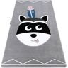 Dywany Luszczow Tapete Petit Raccoon (Cinzento - 80 x 150 cm - Polipropileno)