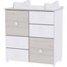 Lorelli Cómodacom Trocador Cupboard White Light Oak