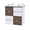 Lorelli Cómodacom Trocador Cupboard White Walnut