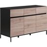 Beliani Cómoda Sydney de MDF Castanho claro 120x48x80