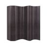 Vidaxl Biombo/divisória de sala 250x165 cm bambu cinzento