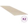 Vidaxl Estrados de Ripas com 48 Ripas 2 Pcs 80X200 Cm