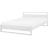 Beliani Cama de casal Giulia de Pinho Branco 165x213x86