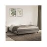 Vidaxl Estrutura de cama com molas veludo cinzento-claro (160x200 cm)