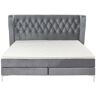 Kare Design Cama Boxspring Benito Moon Grey 160 x 200 cm