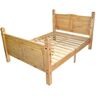 Vidaxl Estrutura de Cama Corona Range (Castanho - Dimensões do Colchão: 200x16,5x112,5 cm)