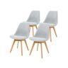 Ml-Design Conjunto De 8 Cadeiras De Jantar Cadeiras De Sala De Estar Cadeira De Cozinha Cadeira De Linho Cadeira