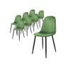Ml-Design Lote de 8 Cadeiras de Sala de Jantar Cadeiras de Cozinha Cadeira de Sala de Estar Cadeira Estofada Terc 44 x 51 x 89
