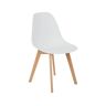 Sklum Conjunto de 4 Cadeiras de Jantar Nordic (Polipropileno - Branco - 85 x 46 x 53 cm)