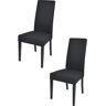 T M C S Conjunto de 2 Cadeiras Chiara (Preto - 99x46x55 cm - Madeira)