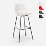 Superstool Banqueta alta de metal para balcão de cozinha com almofada de design moderno Willis