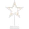 S/marca 20 Leds Decorativos Estrela de Luz Branca Quente Estrela de Luz Poinsettia Estrela Decorativa