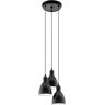 Eglo Candeeiro Suspenso 3 Priddy Madeira (Branco - E27 - 3 x 180 W - Aço)