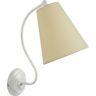 Tosel Candeeiro de Parede Spencer (Branco, Creme - E14 - Máx. 40W - Metal)