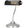 Lux.Pro Candeeiro de Mesa Ditton 60 W E27 Prata e preto