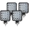 Slowmoose Barra de luz led para caminhão 4x4 e carro 4wd[4pcs Mini 27w Spot]