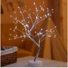 Jeiibrzui Luzes De Árvore De Vaga-Lume LeBranco 108 Cabeças Flor De Prata De Árvore De Fogo Bonsai Tree Light 108 LeShimmer Operado Por Bateria