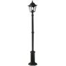 Elstead Lighting Iluminação Elstead Light de Rua Cp6-Black Chapel Die Cast Aluminium Glass E27