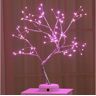 Jeiibrzui Luzes De Árvore De Vaga-Lume LeRosa 108 Luzes Flor De Prata De Árvore De Fogo Bonsai Tree Light 108 LeShimmer Operados Por Bateria E