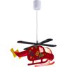 Wonderlamp Candeeiro de Teto Helicóptero (Vermelho - E14 - Máx. 60W - Plástico)