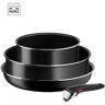 Tefal L1539302 Ingenio Easy Cook & Clean Set 4 Peças - Recebeamento Anti -Adesivo - Todas as luzes, incluindo indução - feita na França