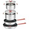 Tefal Set 6 Peças - Trem de Cozinha Opti'Space G720S604 (18/20/24/28cm)