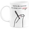 S/marca Caneca 325ml - Flork - Resolver as coisas com calma