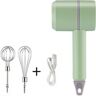 Jeiibrzui Talheres Lx-ElectriMixer-Matcha Green ElectriHand Mixer Wireless ElectriHand Mixer Portable Kitchen Blender Ovo Whisk Com 2 Batedores Bo