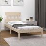 Vidaxl Cama 90 x 200 cm Madeira Maciça