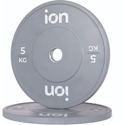 ION fitness Disco Olímpico Bumper Easy Grip - 5kg (GLP021-5kg) ION fitness Disco Olímpico Bumper Easy Grip - 5kg (GLP021-5kg)