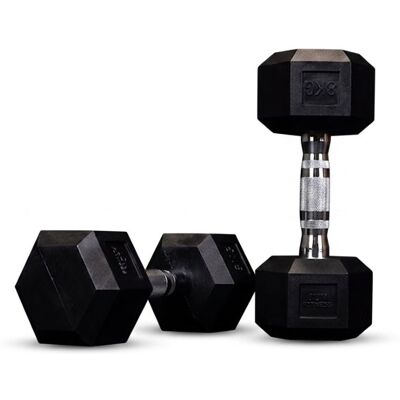 ION fitness Halteres Hexagonais (par) - 8kg (IFHD-915-08) ION fitness Halteres Hexagonais (par) - 8kg (IFHD-915-08)