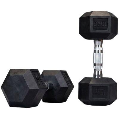ION fitness Halteres Hexagonais (par) - 10kg (IFHD-915-10) ION fitness Halteres Hexagonais (par) - 10kg (IFHD-915-10)