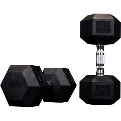 ION fitness Halteres Hexagonais (par) - 20kg (IFHD-915-20) ION fitness Halteres Hexagonais (par) - 20kg (IFHD-915-20)